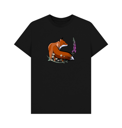Black Printed T-shirt Front