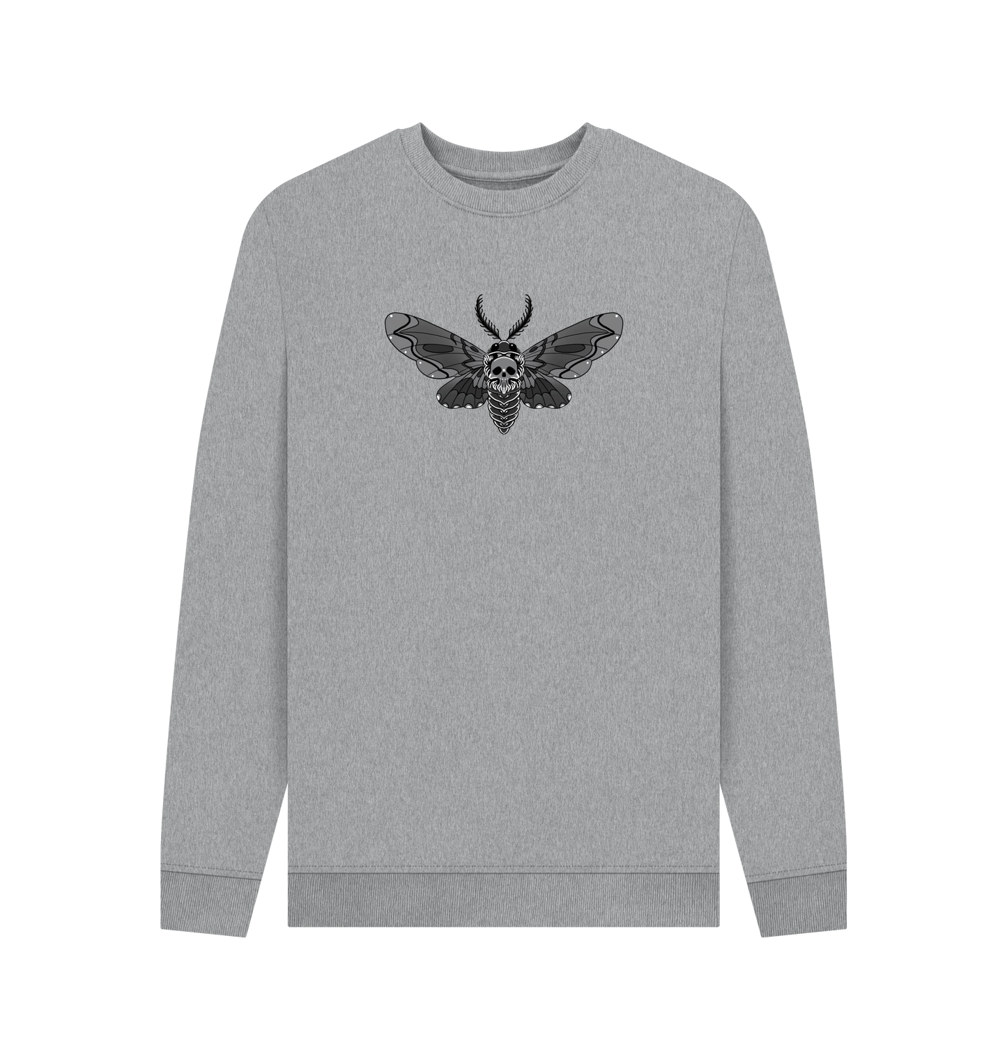Light Heather Printed Sweater Front
