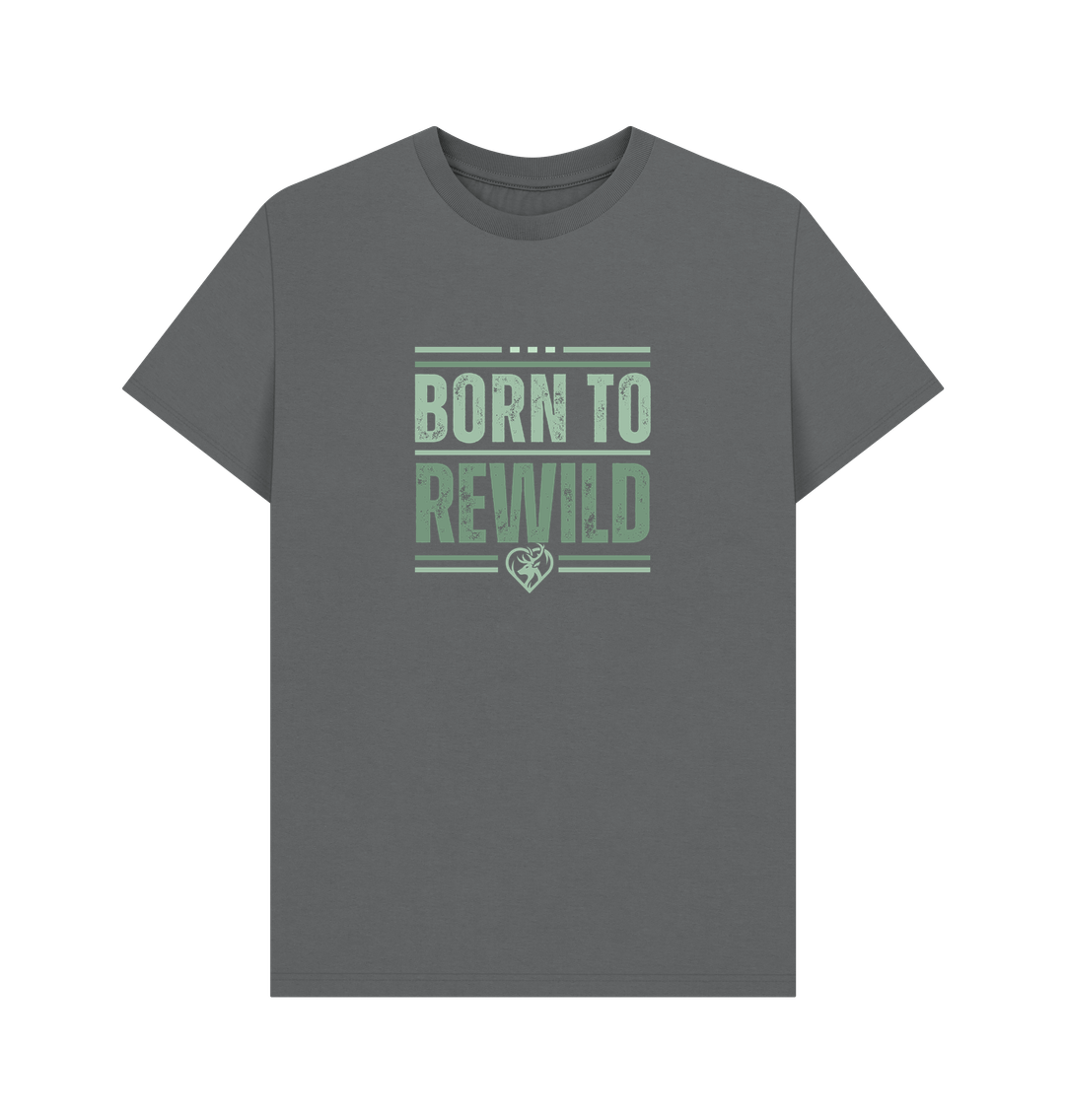 Slate Grey Born to Rewild Men's Classic T-Shirt