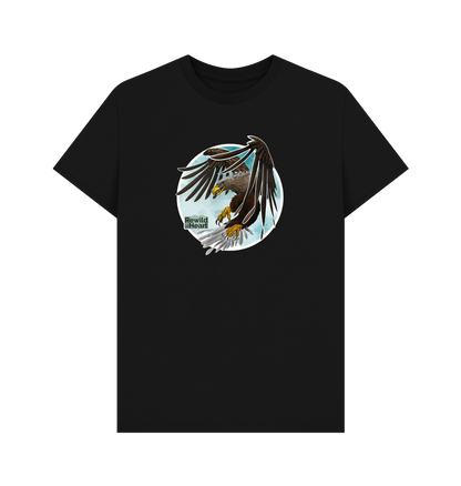 Black White-Tailed Eagle Flight Men's T-Shirt