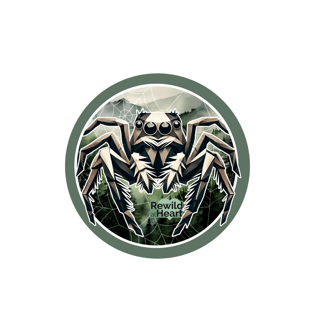 Spider Rigging Sticker Wild Jumping Spider Sticker | Eco-Friendly Design – Rewild at Heart
