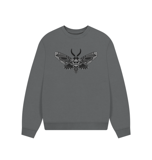 Slate Grey Printed Sweater Front