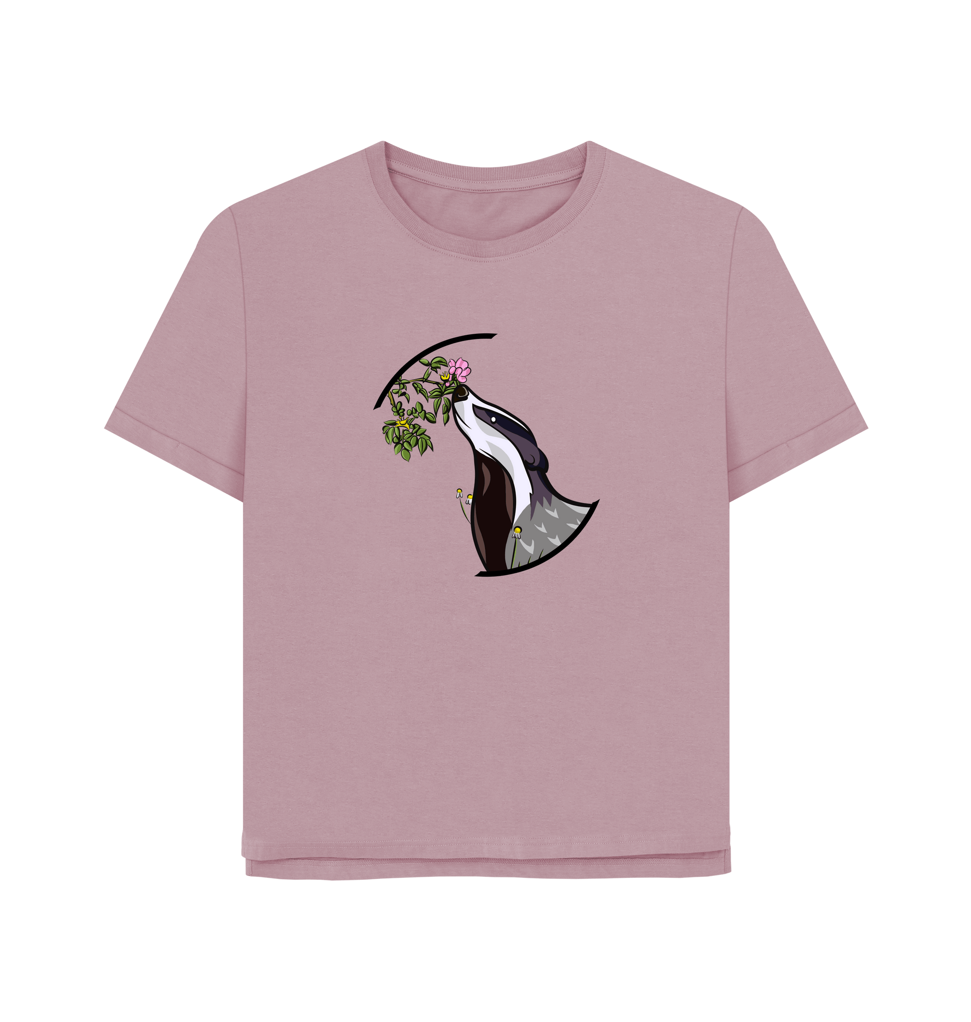 Mauve Printed T-shirt Front