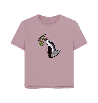 Mauve Printed T-shirt Front