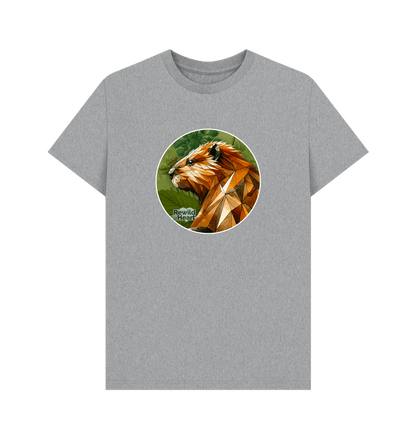 Athletic Grey Beaver Botanical Men's T-Shirt