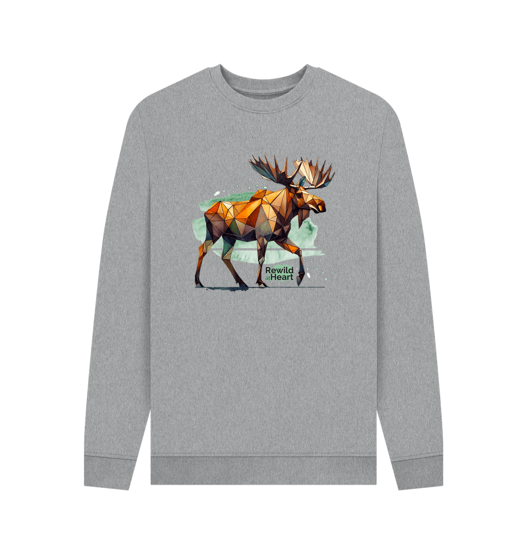 Light Heather Printed Sweater Front