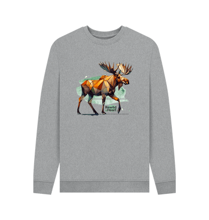 Light Heather Printed Sweater Front