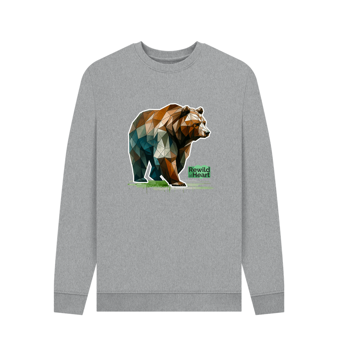 Light Heather Printed Sweater Front