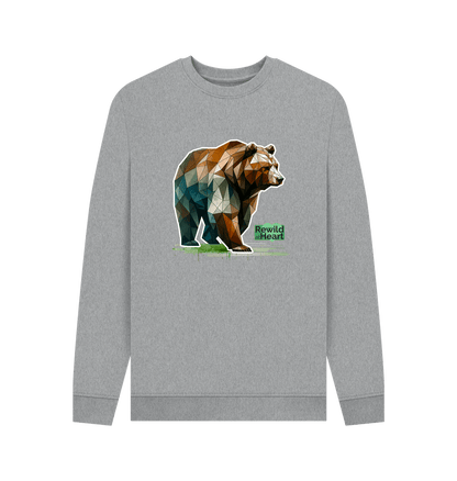 Light Heather Printed Sweater Front