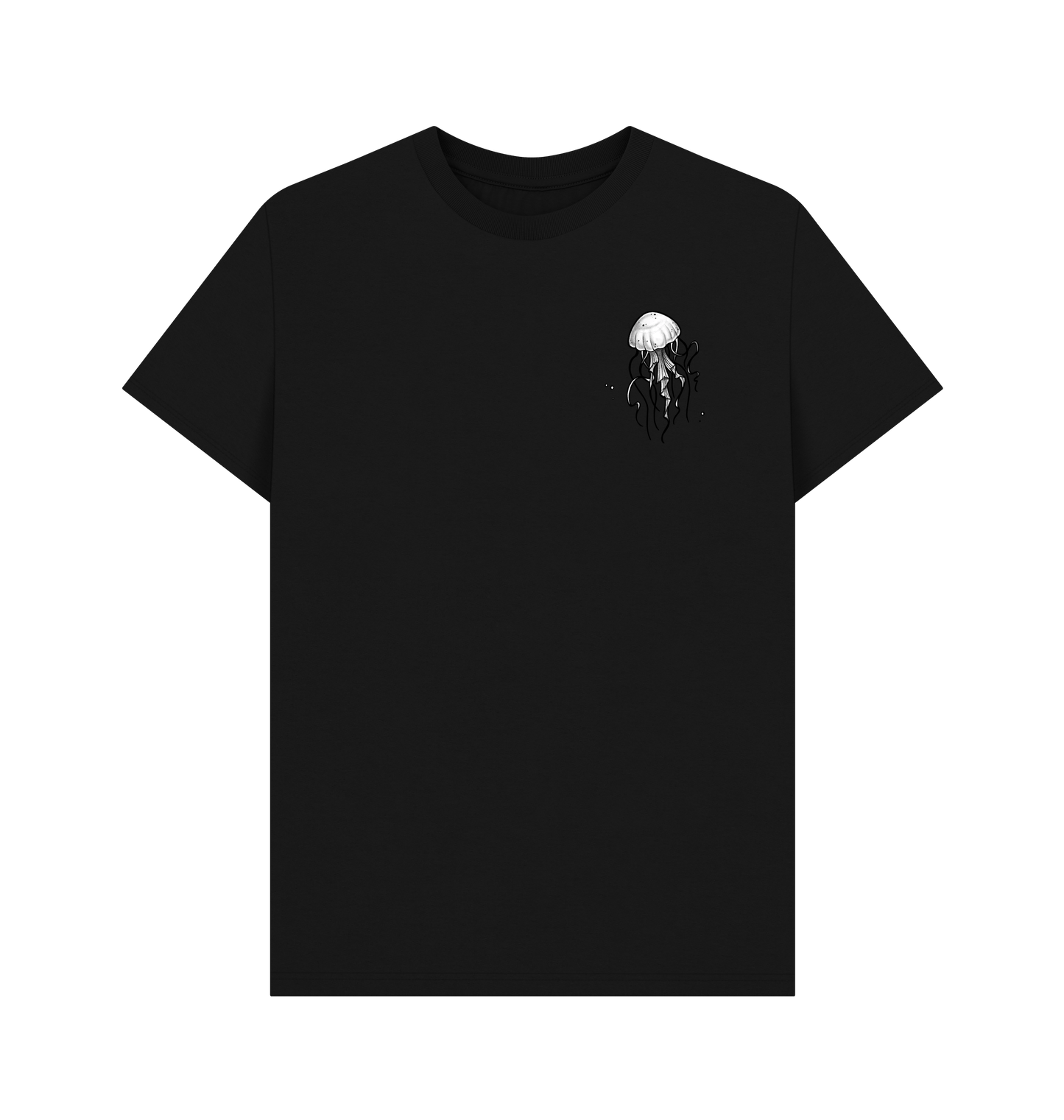 Black Printed T-shirt Front