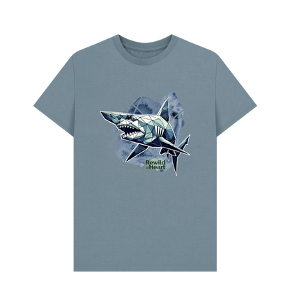 Stone Blue Goblin Shark Men's T-Shirt