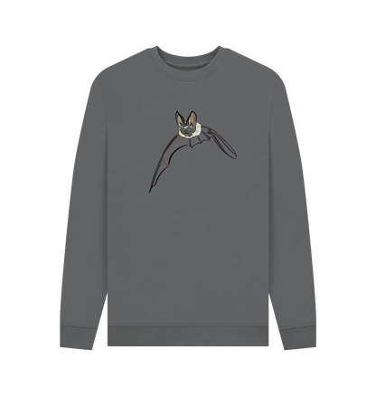 Slate Grey Printed Sweater Front