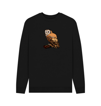 Black Printed Sweater Front