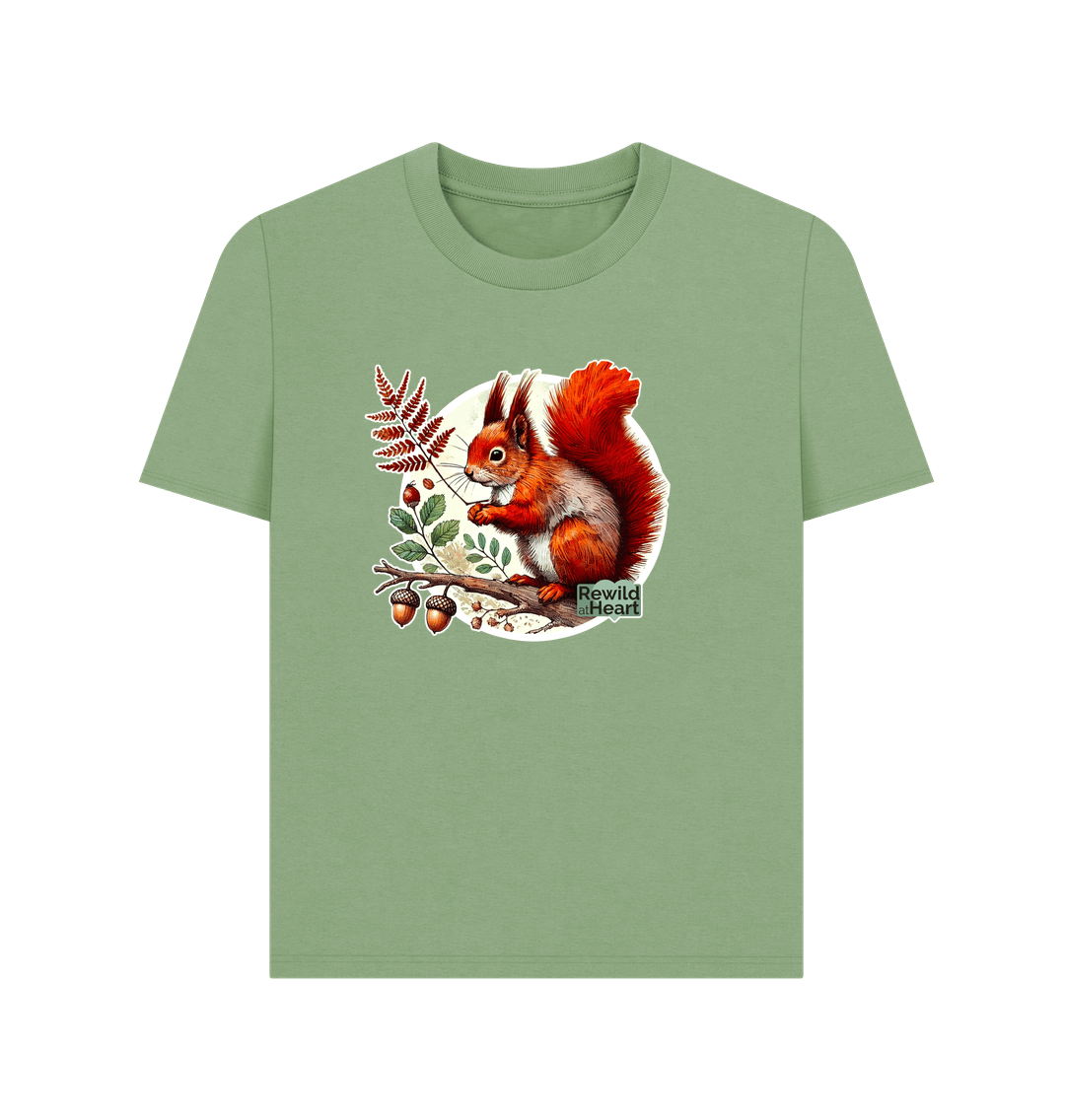 Sage Red Squirrel Oak Women's Classic T-Shirt