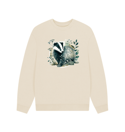 Oat Badger Wanderer Men's Oversized Sweater