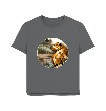 Slate Grey Beaver Wetland Women's Relaxed-Fit T-Shirt