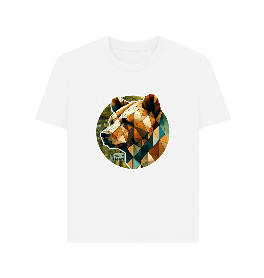 White Brown Bear Forest Women's Classic T-Shirt