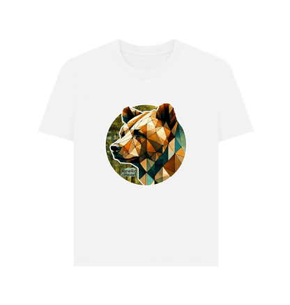 White Brown Bear Forest Women's Classic T-Shirt