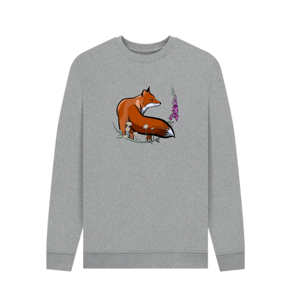 Light Heather Printed Sweater Front