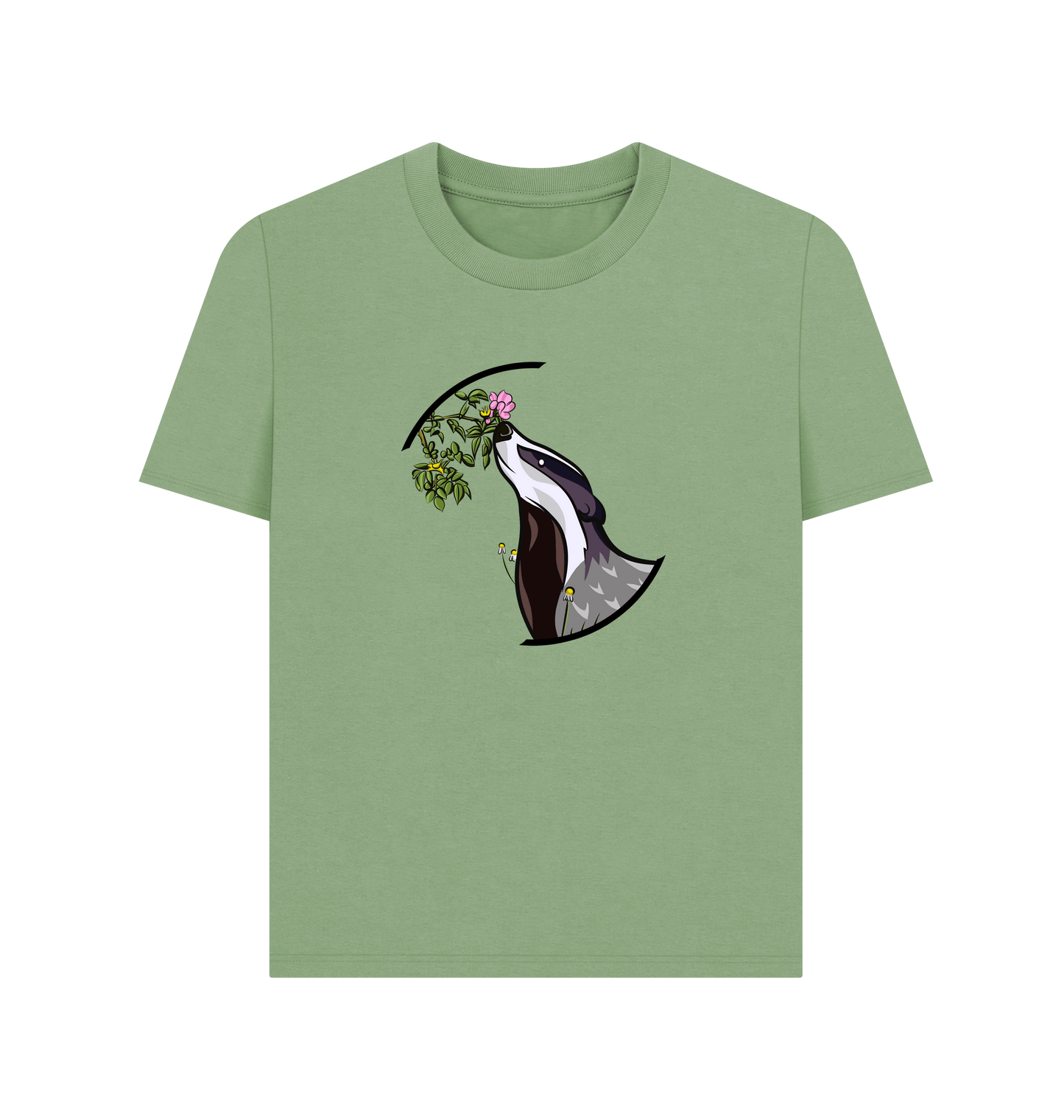 Sage Printed T-shirt Front
