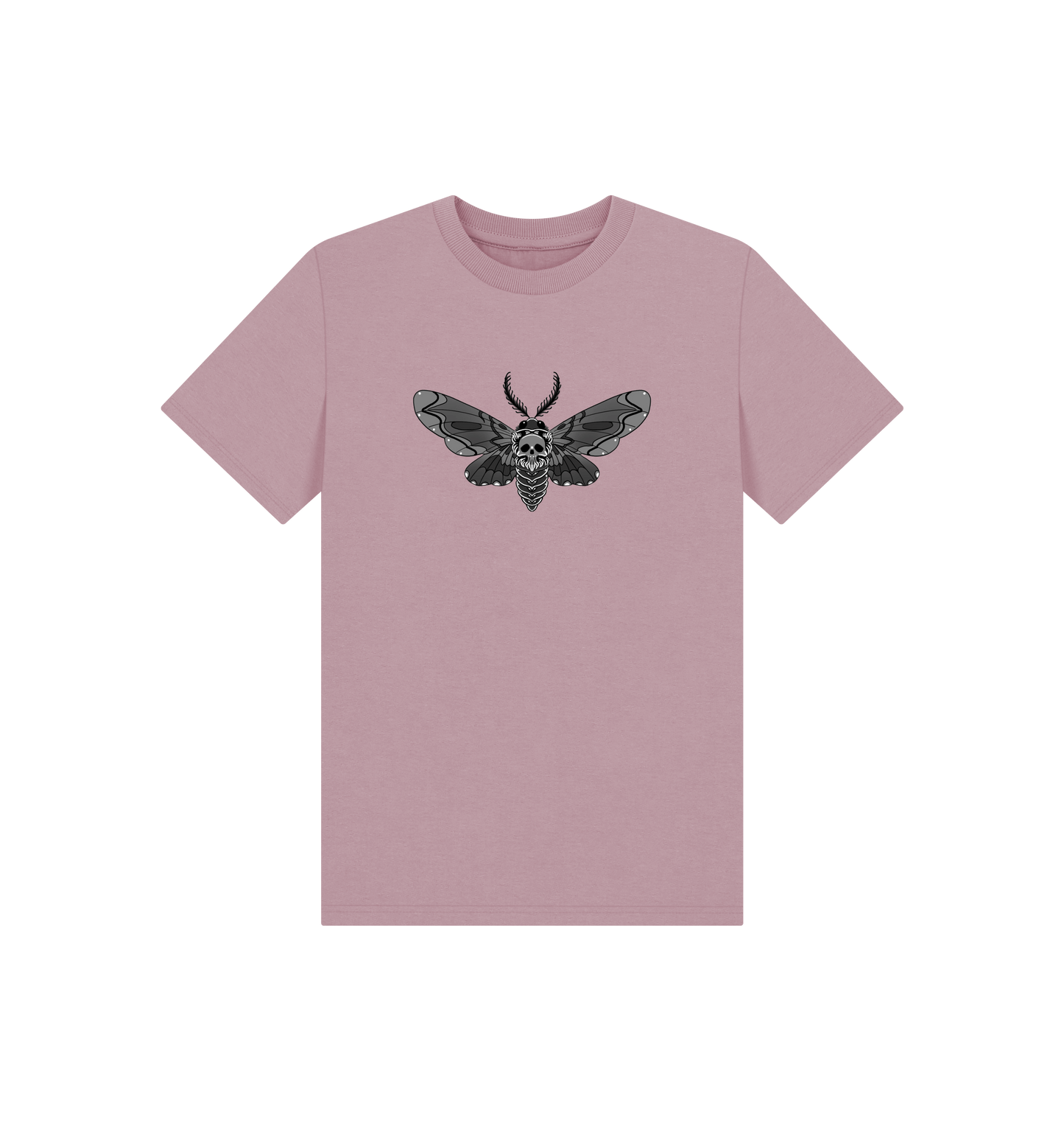 Mauve Printed Kids T-Shirt Front