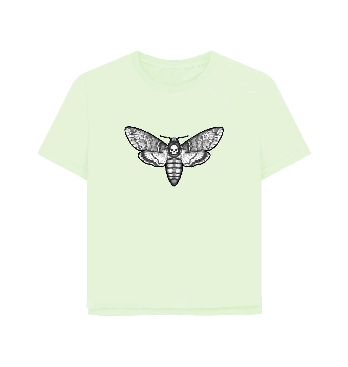 Pastel Green Printed T-shirt Front