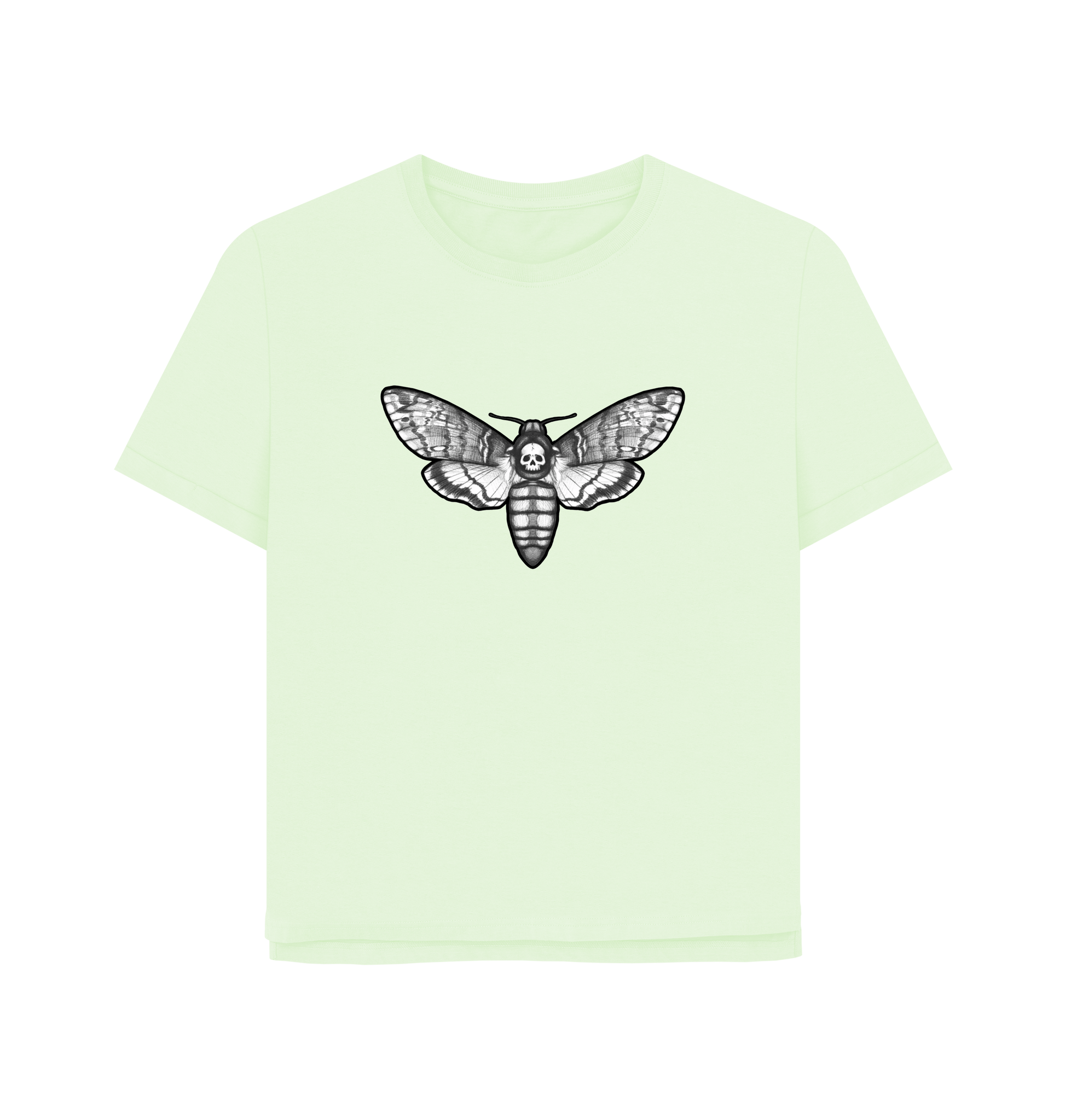 Pastel Green Printed T-shirt Front