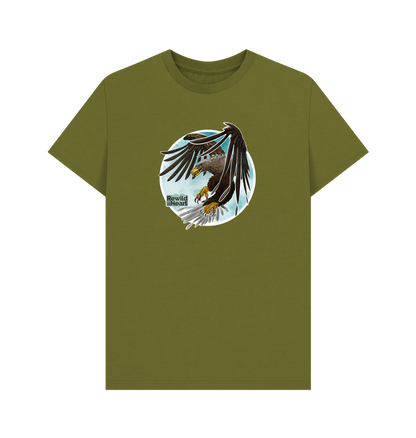 Moss Green White-Tailed Eagle Flight Men's T-Shirt