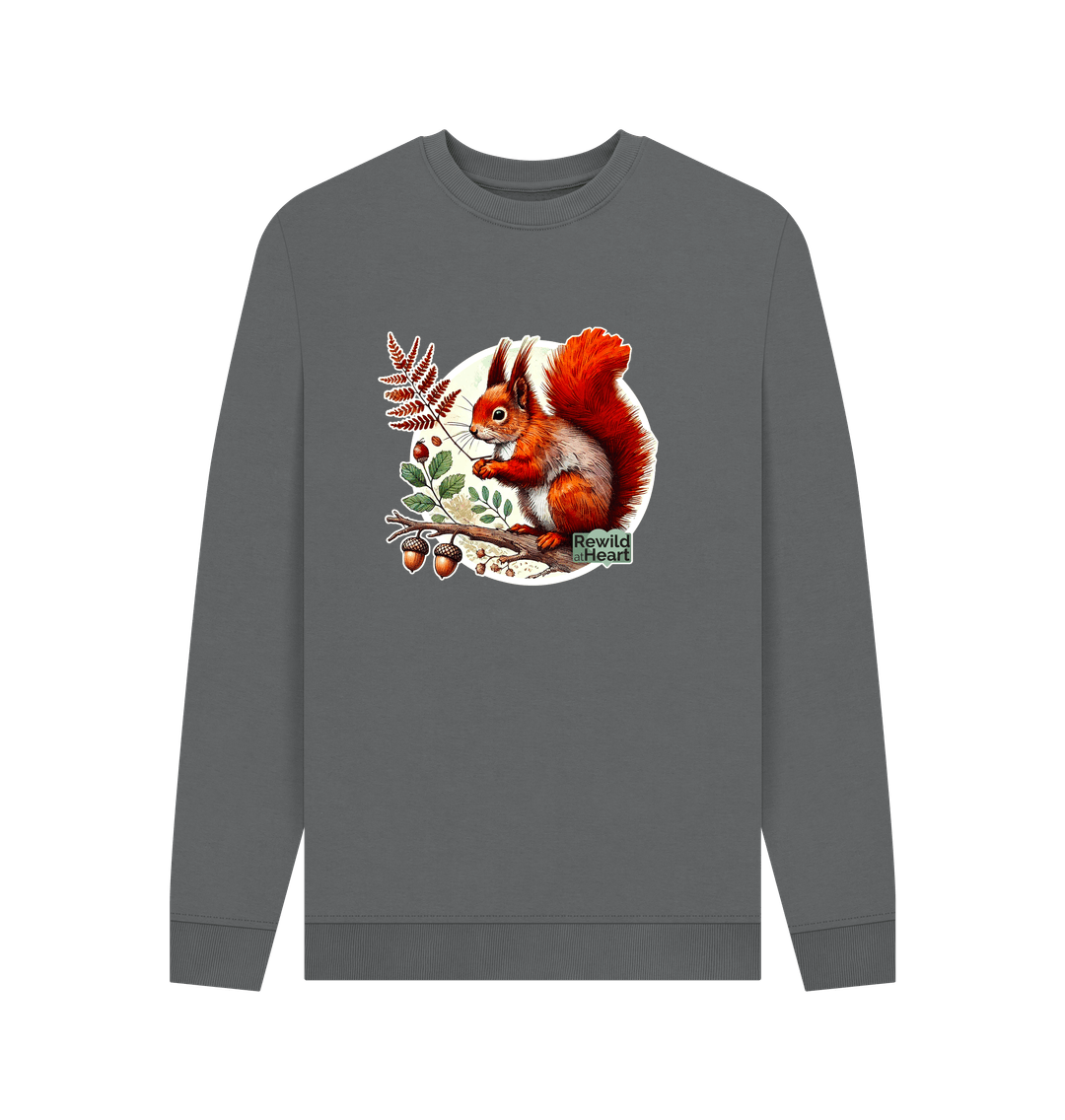 Slate Grey Red Squirrel Oak Men's Sweater