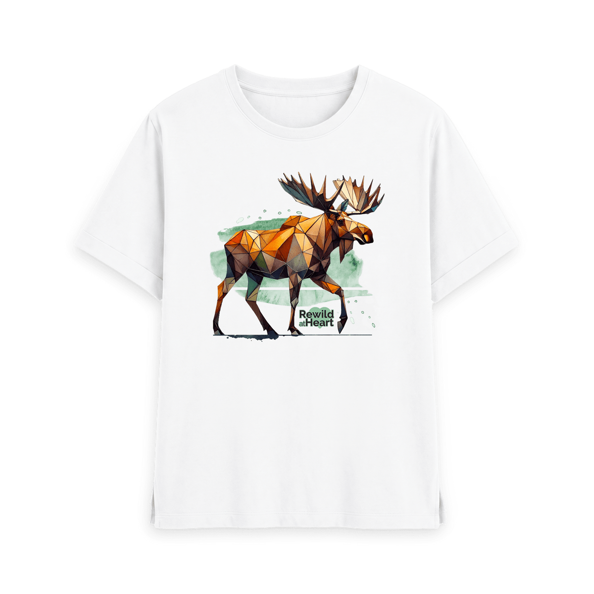 White Printed T-shirt Front