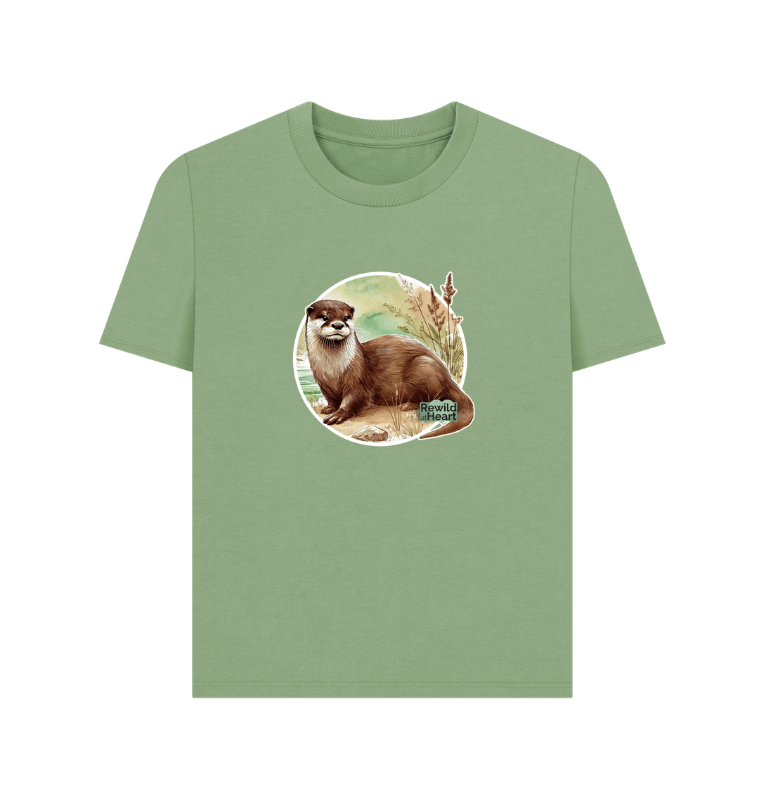 Sage Riverside Otter Women's Classic T-Shirt