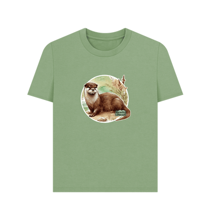 Sage Riverside Otter Women's Classic T-Shirt