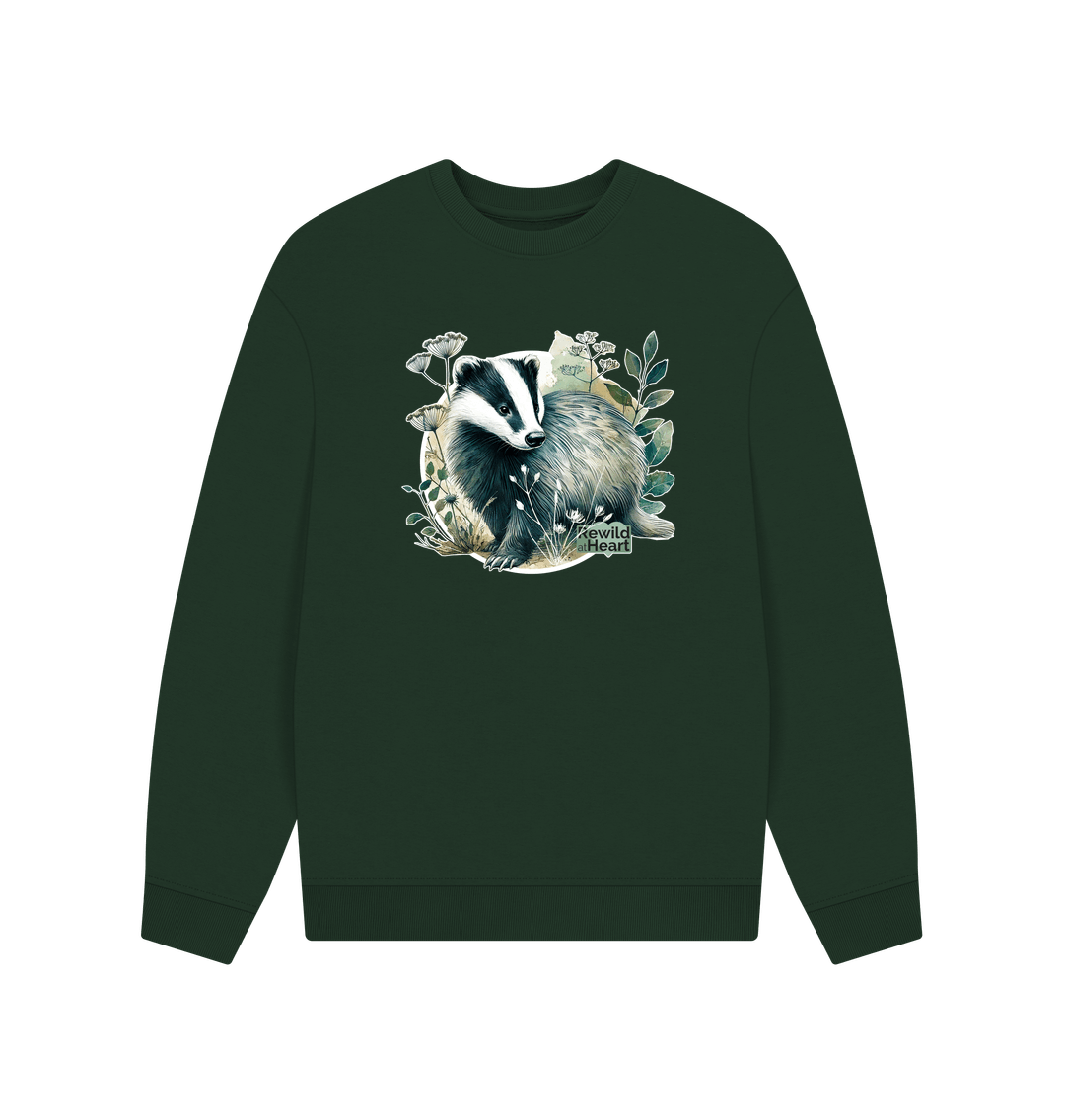 Evergreen Badger Wanderer Men's Oversized Sweater