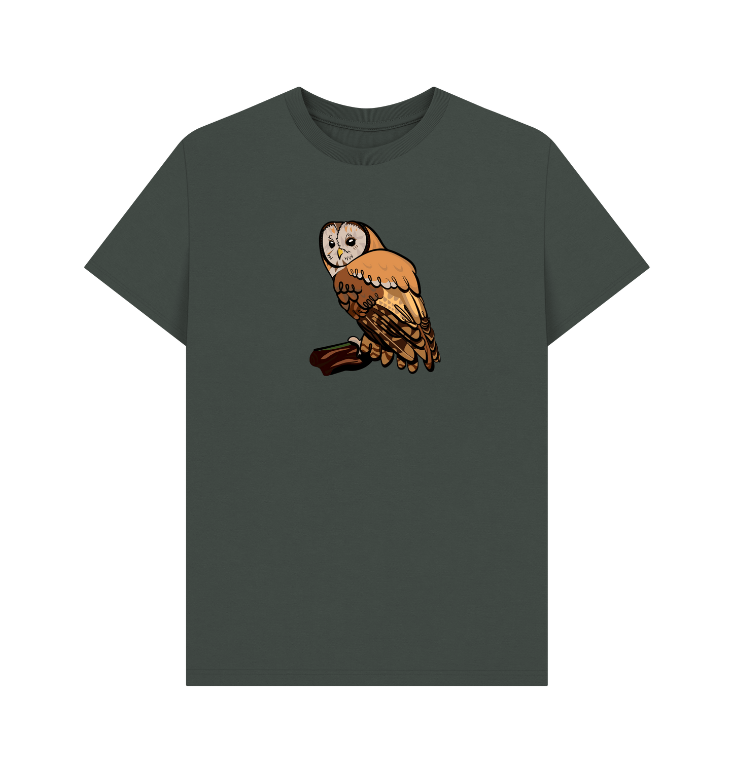 Dark Grey Printed T-shirt Front