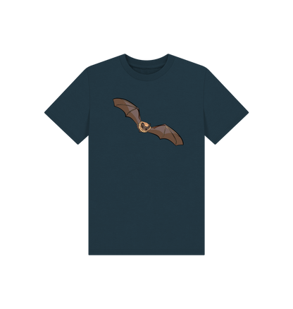 Denim Blue Printed Kids T-Shirt Front