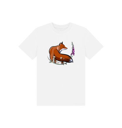 White Printed Kids T-Shirt Front