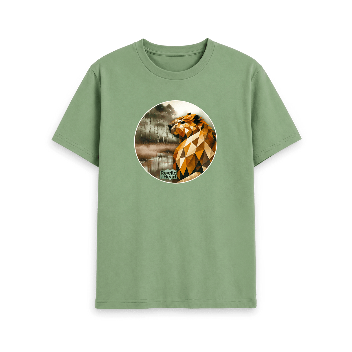 Sage Printed T-shirt Front