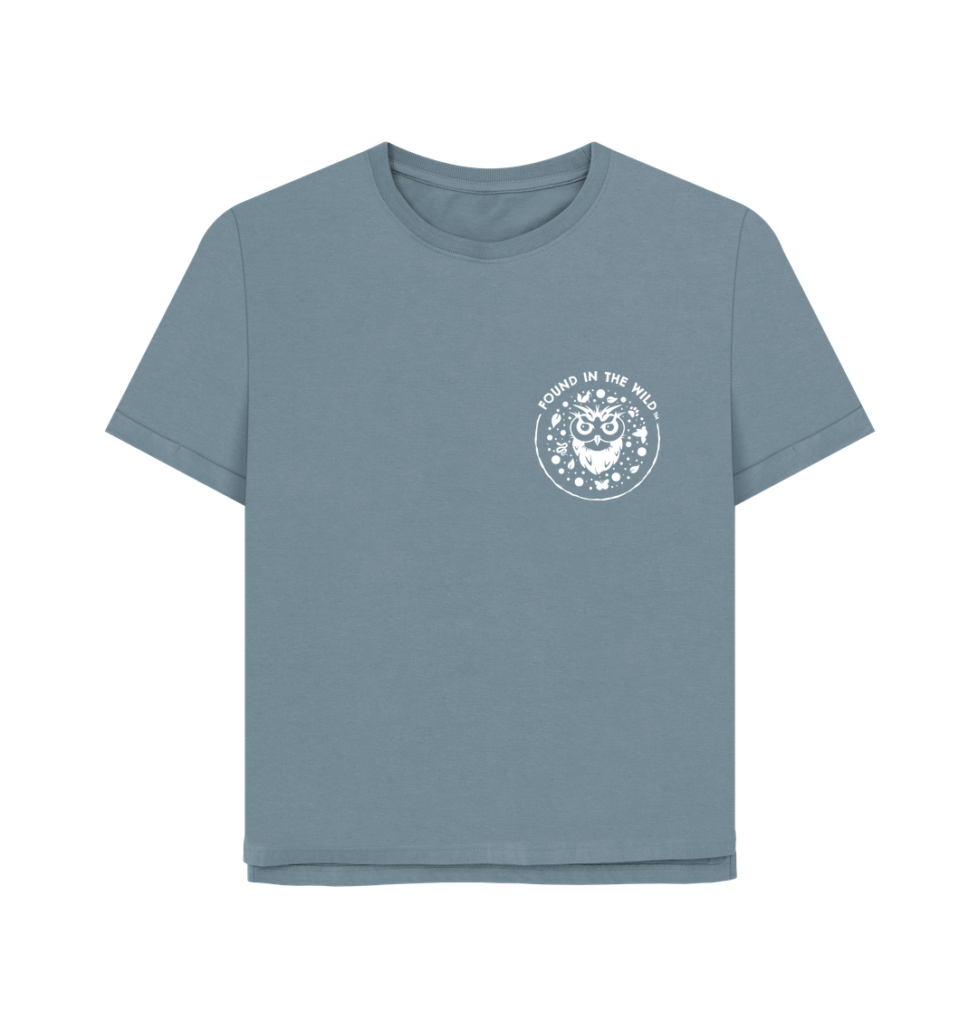 Stone Blue Printed T-shirt