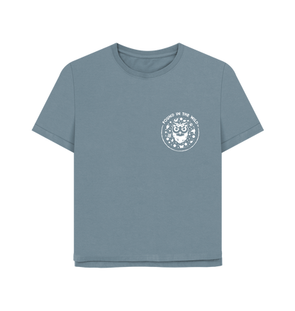 Stone Blue Printed T-shirt