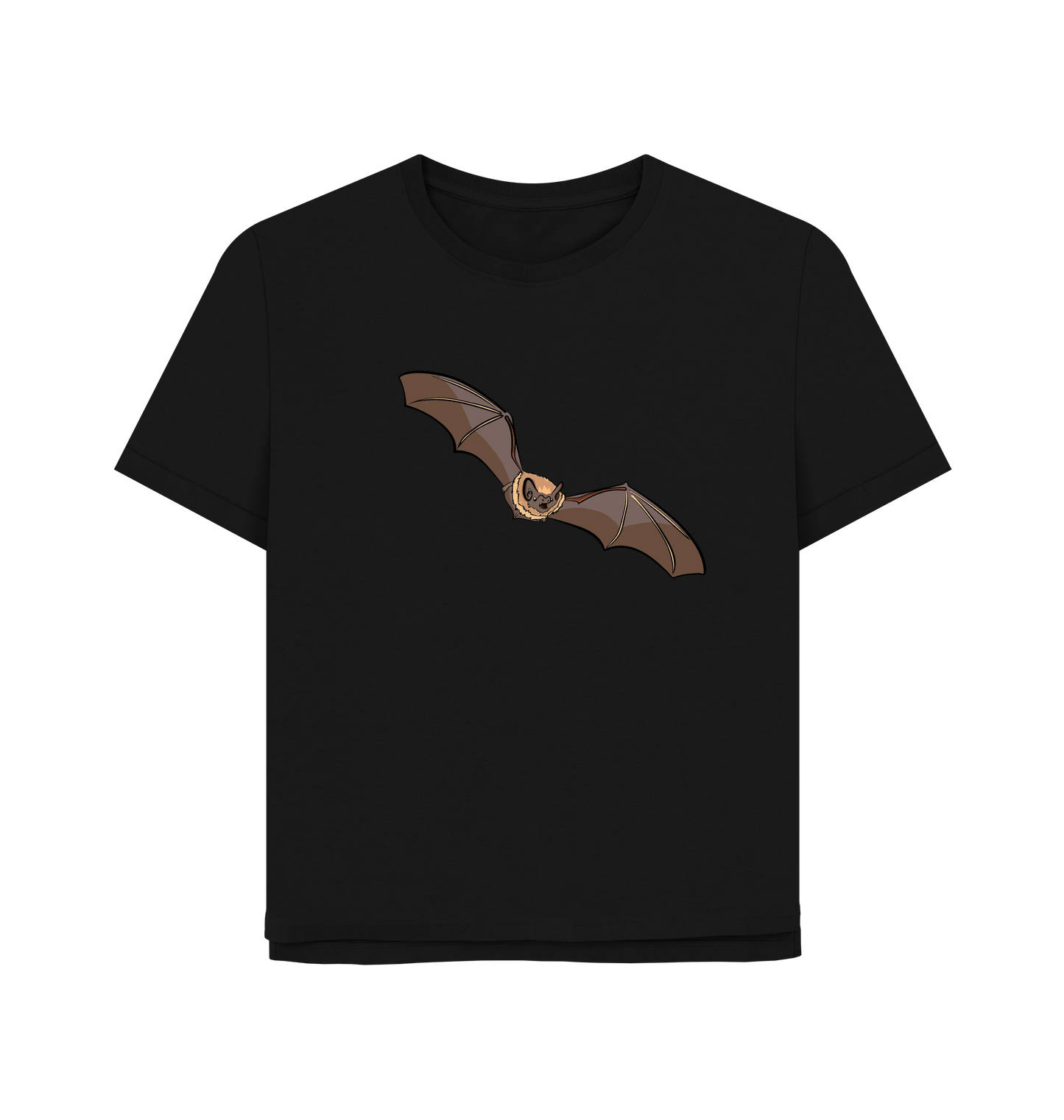 Black Printed T-shirt Front