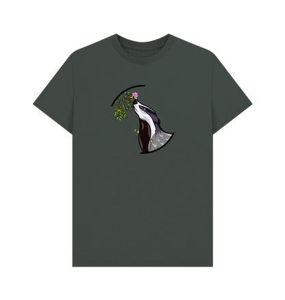 Dark Grey Printed T-shirt Front