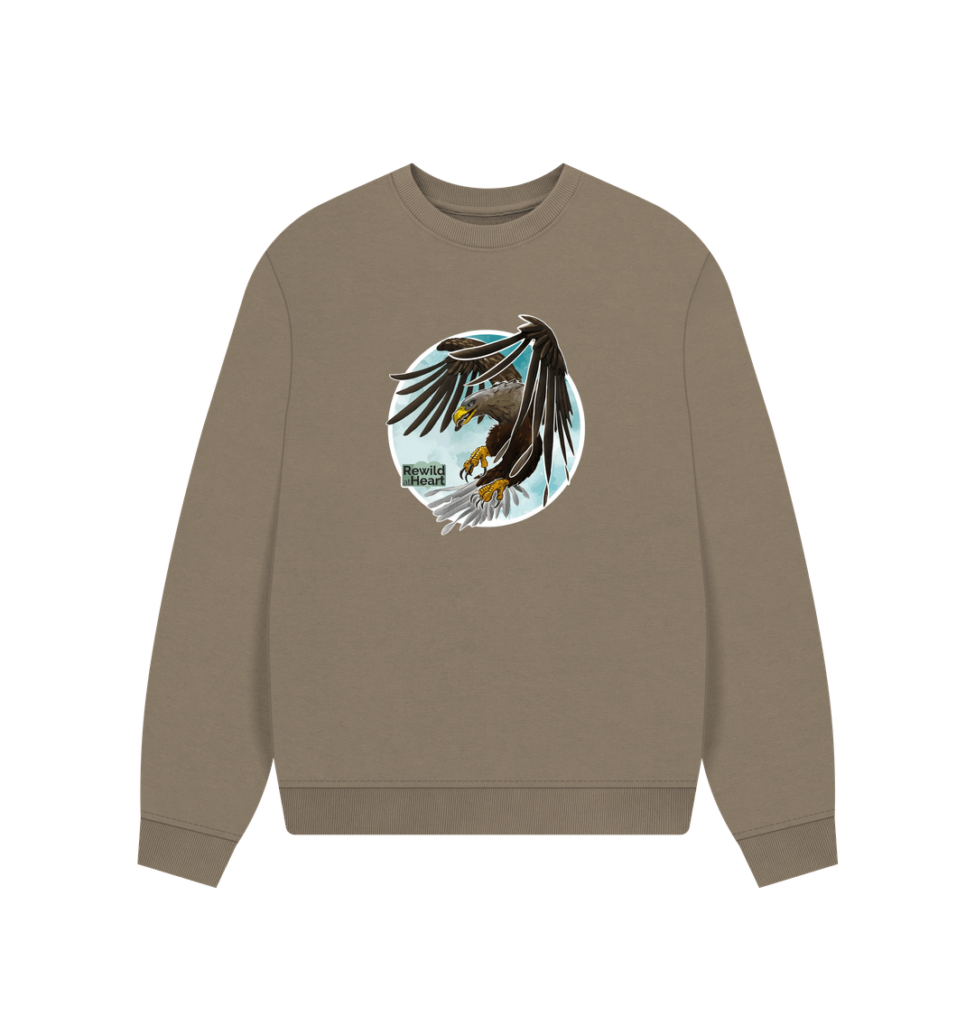 Willow White-Tailed Eagle Flight Women's Oversized Jumper