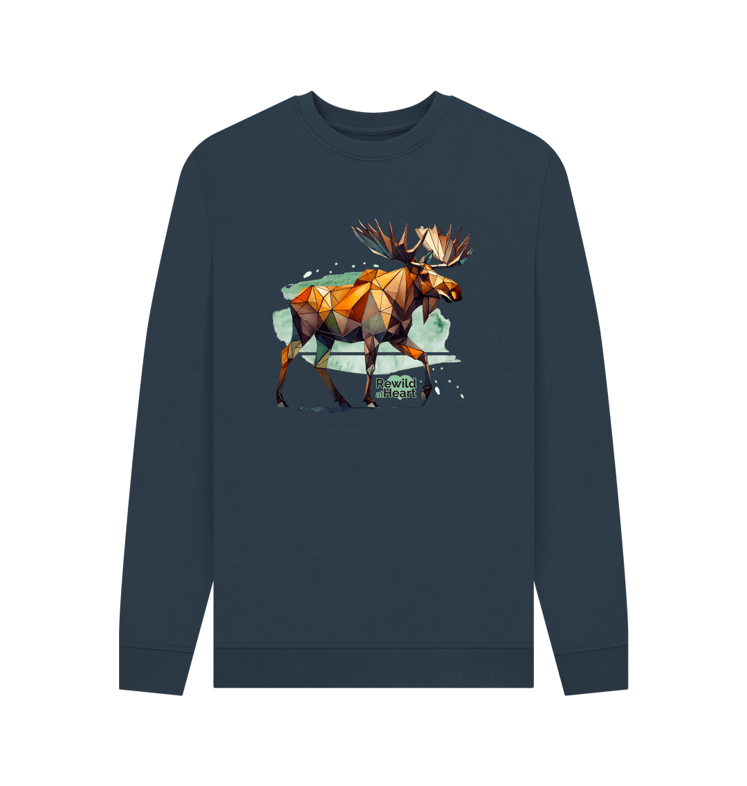 Navy Blue Mighty Moose Mosaic Men's Jumper