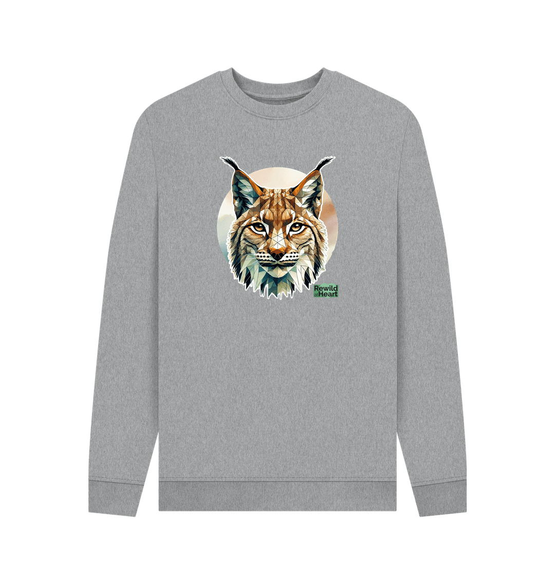 Light Heather Primal Lynx Men's Sweater