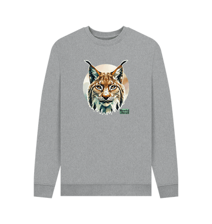 Light Heather Primal Lynx Men's Sweater