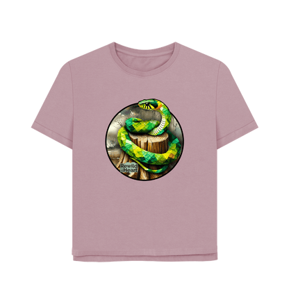 Mauve Grass Snake Marsh Women's Relaxed-Fit T-Shirt