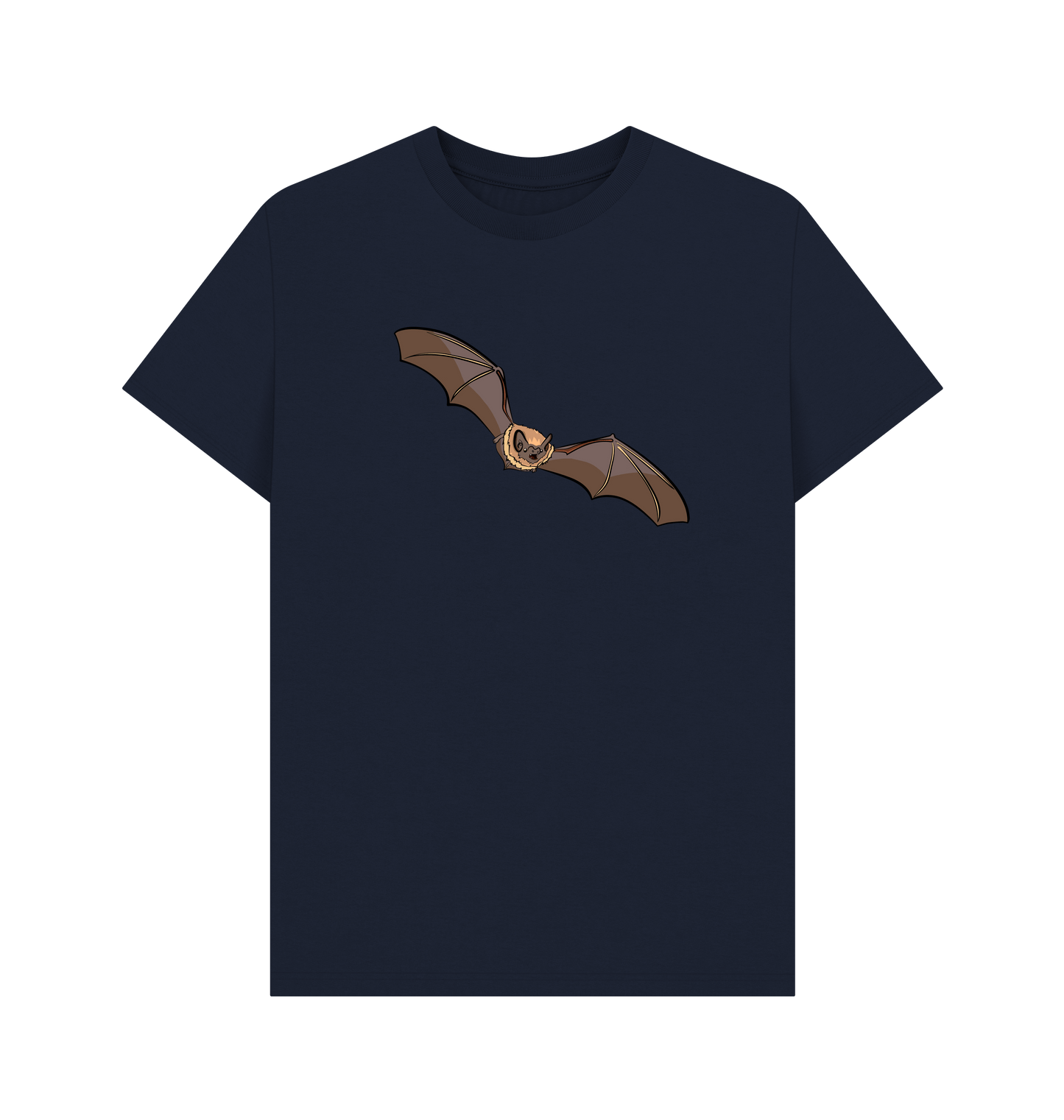 Navy Blue Printed T-shirt Front