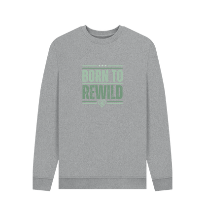 Light Heather Born to Rewild Men's Sweater