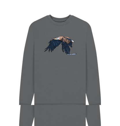 Slate Grey Printed Sweater Front