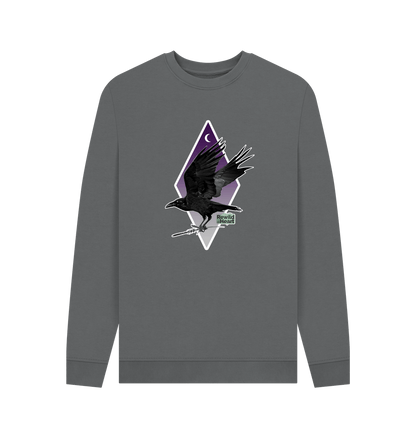 Slate Grey Printed Sweater Front